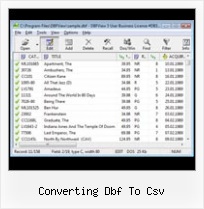 Convert Xls File To Dbf converting dbf to csv