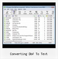 Dbf Open Edit Software converting dbf to text