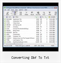 How To Change Xlsx To Dbf converting dbf to txt