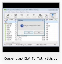 Foxpro To Mysql converting dbf to txt with javascript