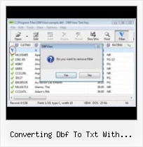 File Dbf converting dbf to txt with javascript