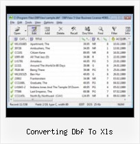 Download Excel To Dbf Converter converting dbf to xls