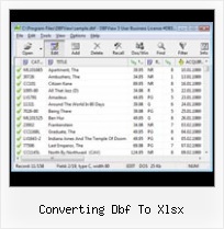 Convert Xls Dbf Free converting dbf to xlsx