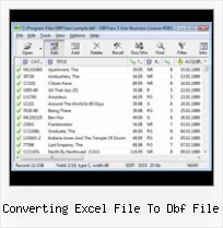 How To Opem Dbf converting excel file to dbf file