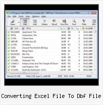 Edit File Dbf In Excel converting excel file to dbf file