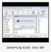 Viwe Dbf Format converting excel into dbf