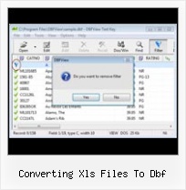 Excel 2 Dbf Converter converting xls files to dbf