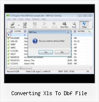 Dbf Edit Windows converting xls to dbf file