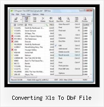 Dbfeditor converting xls to dbf file