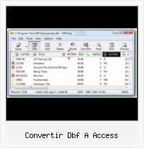 Howto View Dbf Files convertir dbf a access