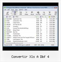 Split Dbf By Records convertir xls a dbf 4