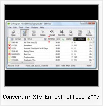 Dbf File In Office 2007 convertir xls en dbf office 2007