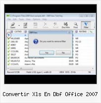 Dbf Open convertir xls en dbf office 2007