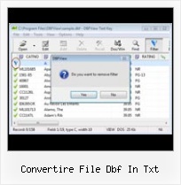 Delete Record In Dbf convertire file dbf in txt