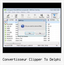 Conversie Dbf In Xls convertisseur clipper to delphi