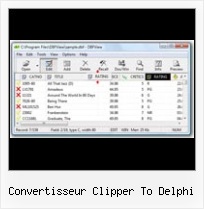 Converting Dbf File Into Csv convertisseur clipper to delphi