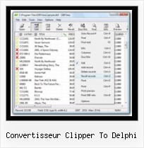 De Xls A Dbf convertisseur clipper to delphi