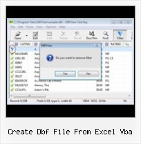 Foxpro To Mysql create dbf file from excel vba