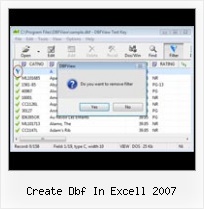Conver Xls To Dbf File create dbf in excell 2007