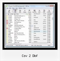 Dbf Editior csv 2 dbf