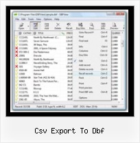 Exporting As Dbf From Excel csv export to dbf
