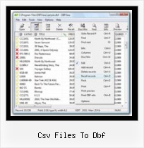Dbfvew csv files to dbf
