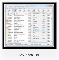 Software Converter Dbf To Excel csv from dbf