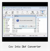 Convert Xls Dbf Freeware csv into dbf converter