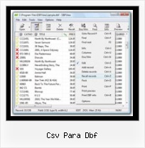 View Dbf File csv para dbf