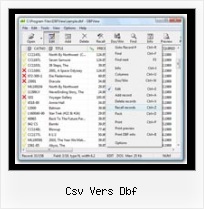 Undelete Dbf Records csv vers dbf