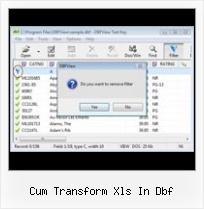 Edit Dbase File cum transform xls in dbf