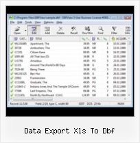 Dbf Viewer Y Editor data export xls to dbf