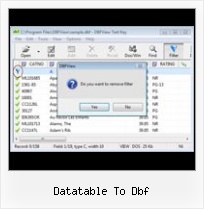 Convert Dbf File To Txt datatable to dbf