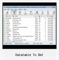 Dbase Files Viewer datatable to dbf