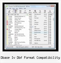 Convert Dbf File dbase iv dbf format compatibility