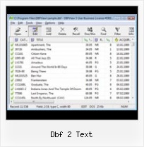 Dbf File Program dbf 2 text