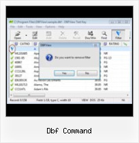 To Dbf dbf command