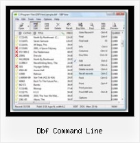 Dbase dbf command line