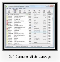 Dbf Filer Editor dbf command with lanvage