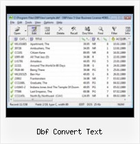 Convert Dbf Tables dbf convert text