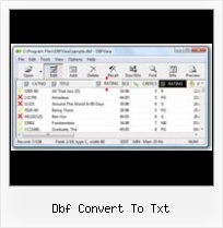 What Program Uses Dbf dbf convert to txt