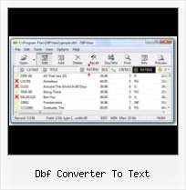 Dbf Files Excel dbf converter to text