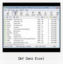 Csv Files To Dbf dbf dans excel