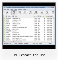 Xls Na Dbf dbf decoder for mac