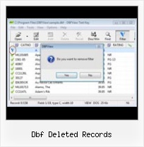 Software Dbf File dbf deleted records