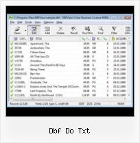 Dbf To Open dbf do txt