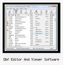 Bring A Dbf Into Excel dbf editor and viewer software