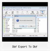 Covertire Dbf In Xls dbf export to dbf