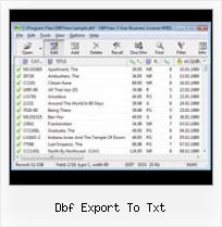 Open Dbf Files Excel dbf export to txt