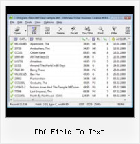 Xls To A Dbf dbf field to text